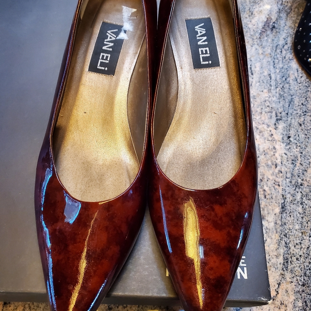 Vaneli wedge pointed toe pumps